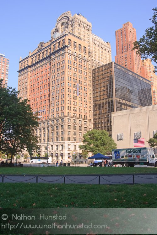 Looking north from Battery Park